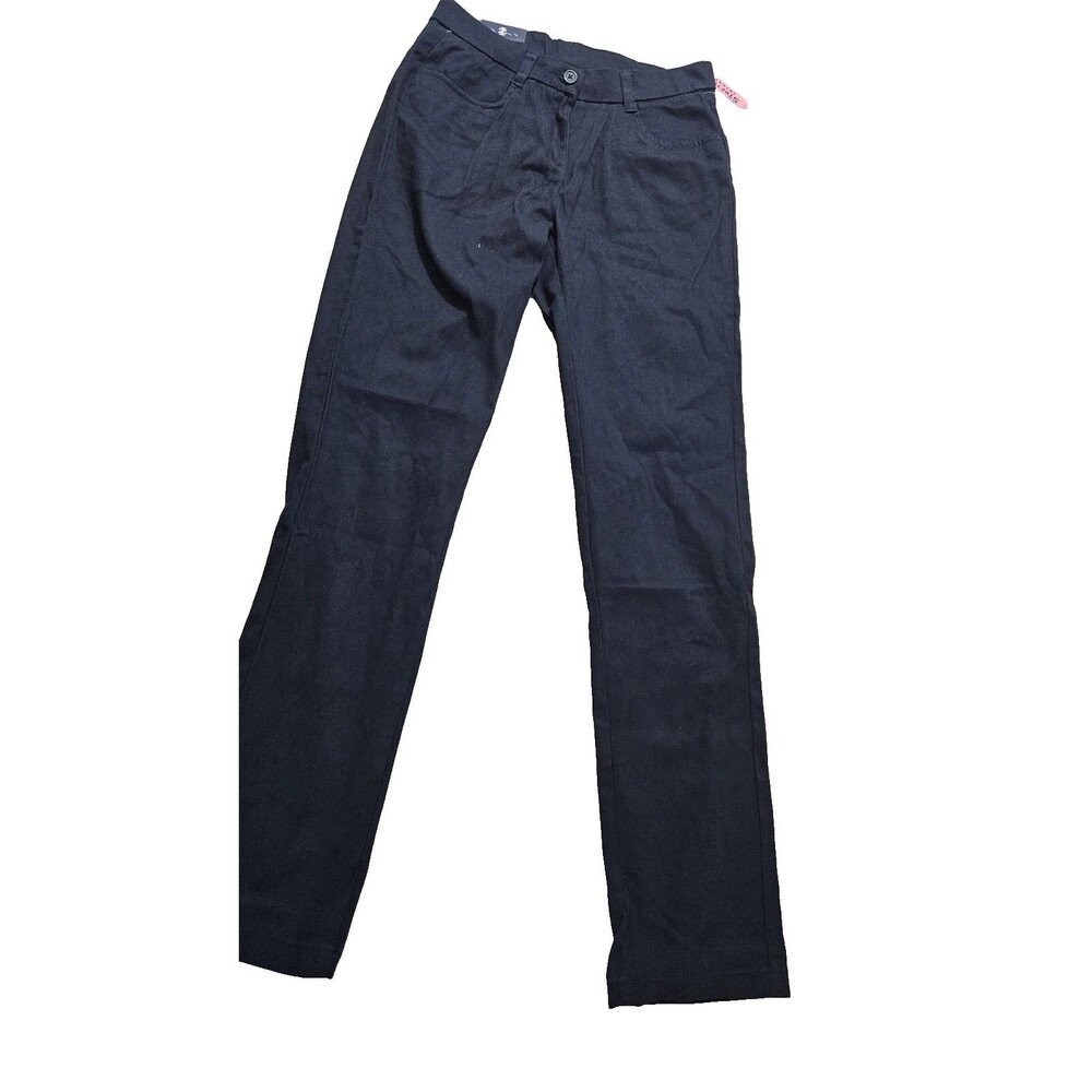 NWT IZOD School Uniform Pants Girls Size 9 Navy Skinny Stretch Fit Pants